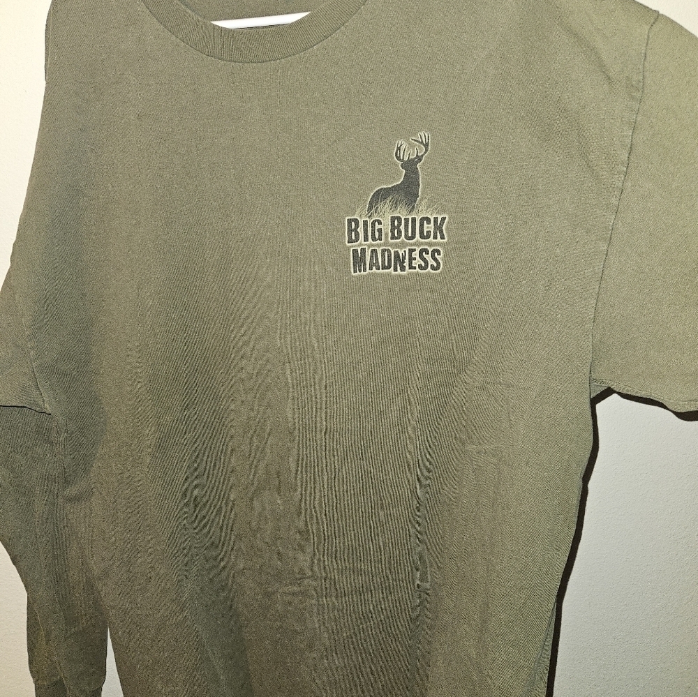 Alstyle Mens Long Sleeve Big Buck Madness T Short Size Xl - Picture 4 of 11
